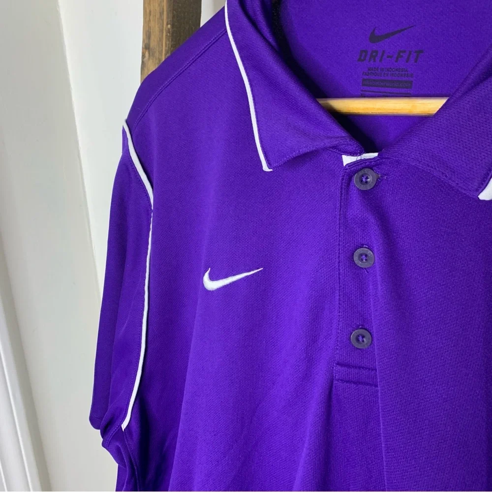 Nike Dri-Fit Deep Purple Polo Shirt